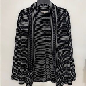 Dana Buchman Black and White Patterned Blazer